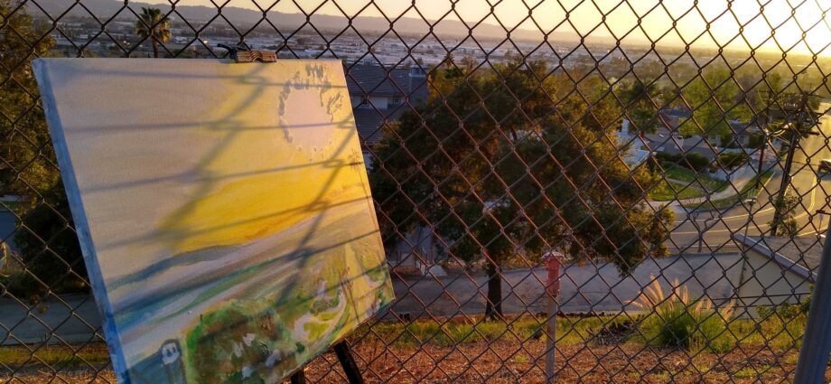 plein air painting live Oscar Will OWILL.ART city cityscape