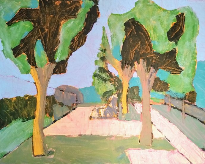 Ruined Park painting by Oscar Will