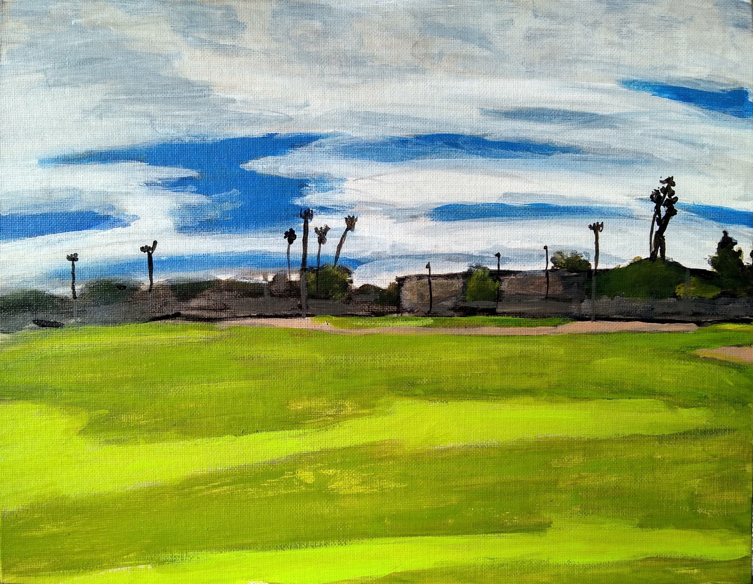 impressionism painting by Oscar Will Memorial park santa monica