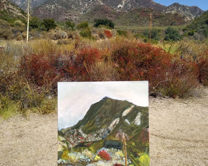 late summer hillsides plein air painting by oscar will