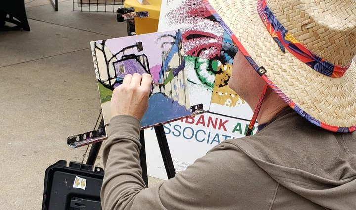 oscar will plein air painting at art festival