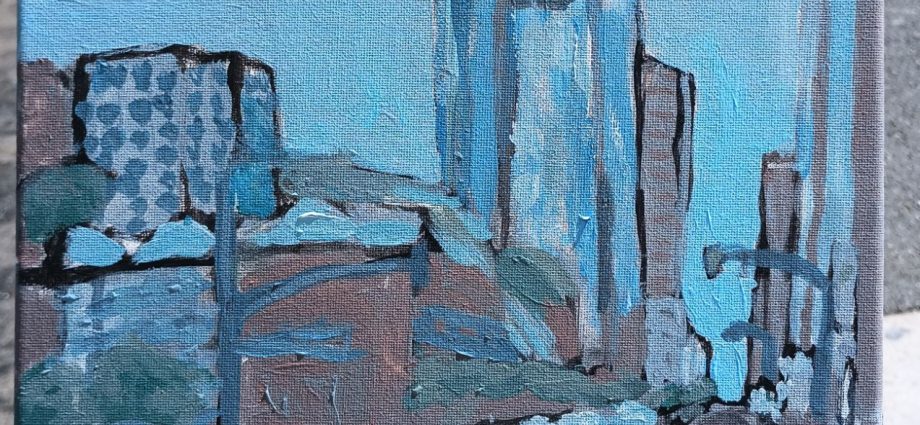 painting of downtown los angeles